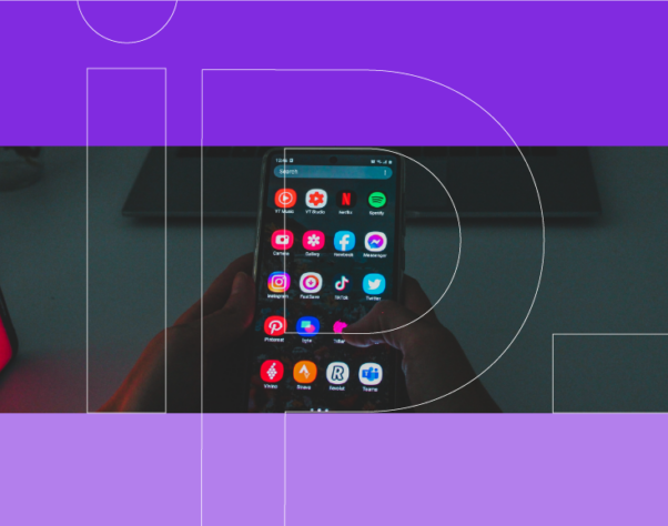 phone screen with app icons