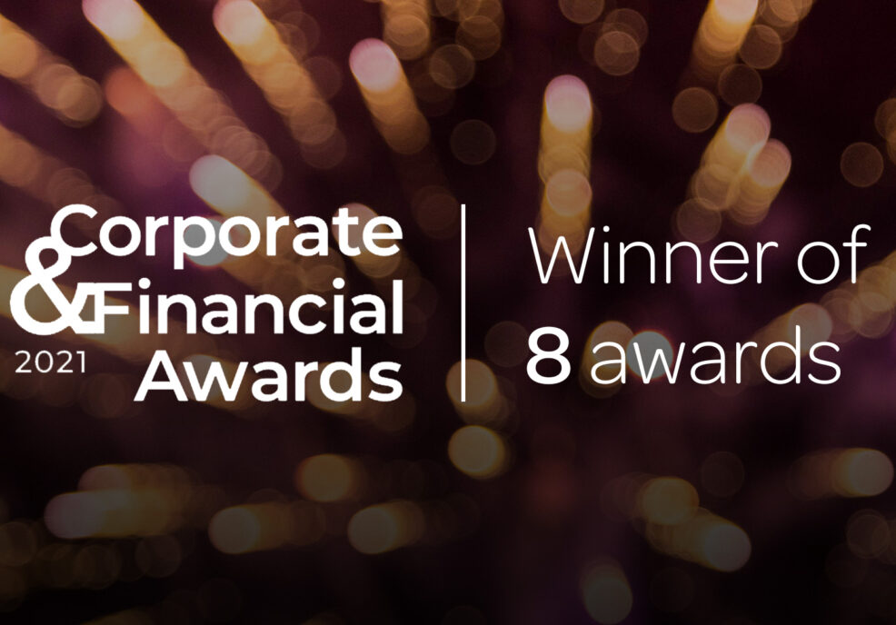 Winners at the Corporate & Financial Awards 2021