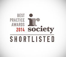 IR Society Best Practice Awards 2014