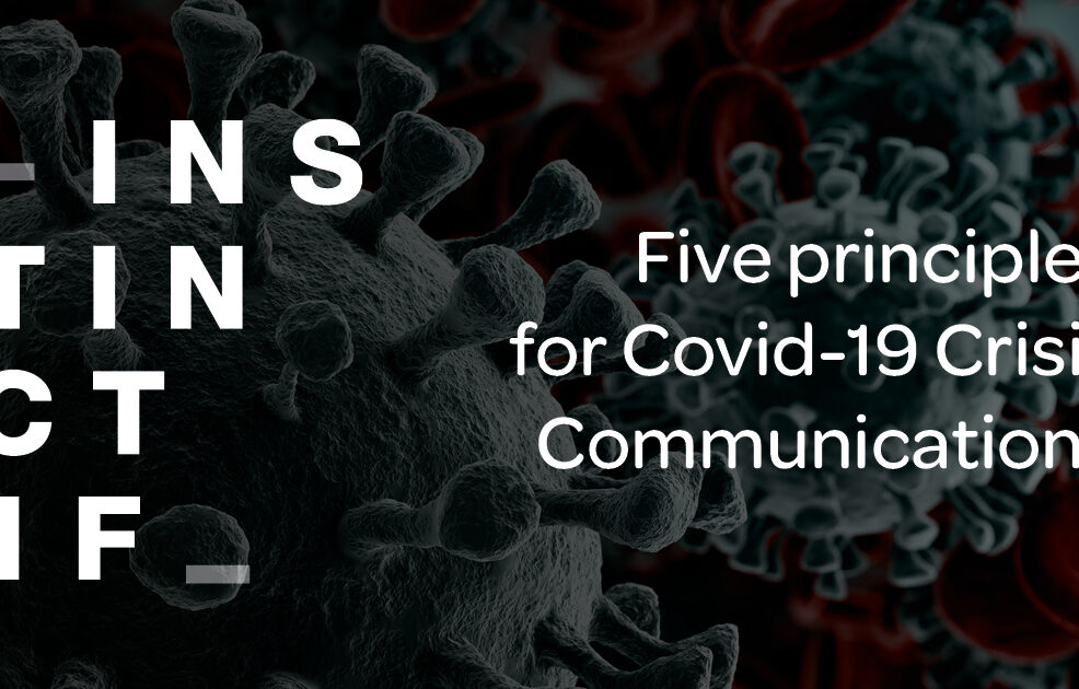 Five principles of Covid-19 Crisis Communications